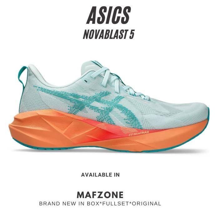 Gambar best seller !!! ASICS NOVABLAST 5 Mens Running Soothing Sea/Wave Teal ORIGINAL terlaris - 8 dari andala start undefined Tokopedia