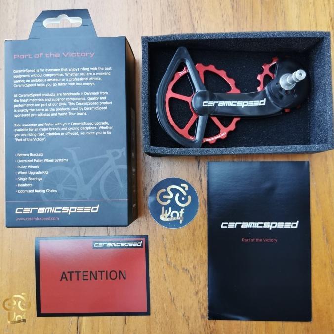 Gambar ready stock OSPW Ceramic Speed Pulley RD Shimano 105 R7000 R7020 Ceramicspeed HQ murah - Black Red dari Bengkel Bicycle undefined Tokopedia