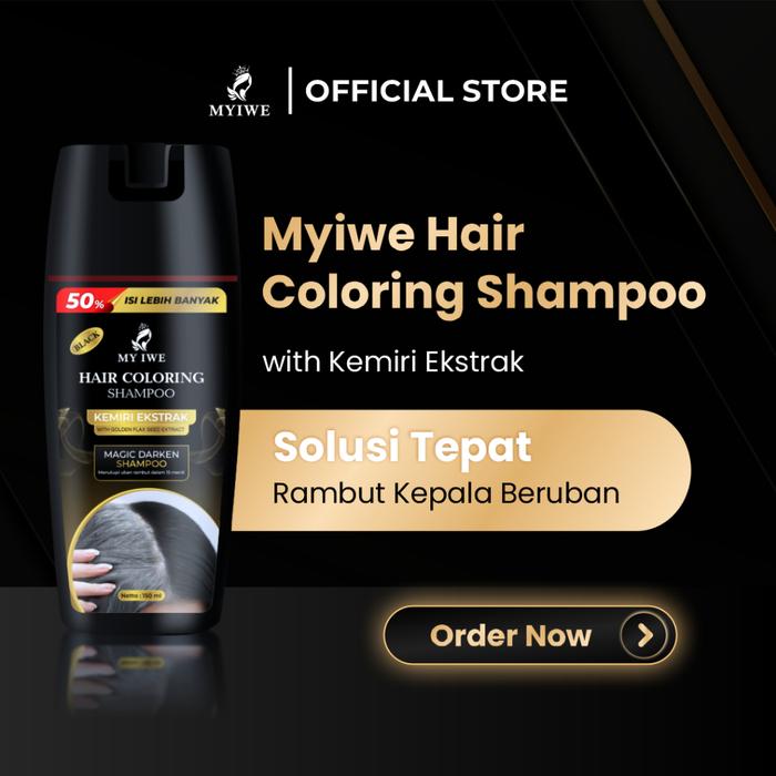 Gambar Hair Coloring Shampoo Penghitam Rambut Uban By My Iwe Shampoo - myiwe hitam dari Natas Family undefined Tokopedia