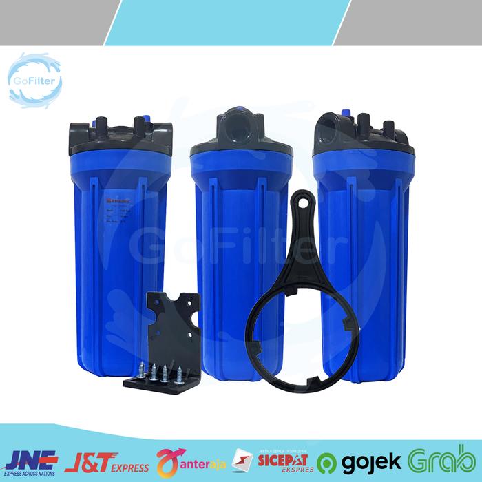 Gambar HOUSING NANOTEC NANO FILTER 10 INCI 10” 10 INCH BLUE CLEAR BIRU - BLUE, 1INCH dari Gofilter undefined Tokopedia
