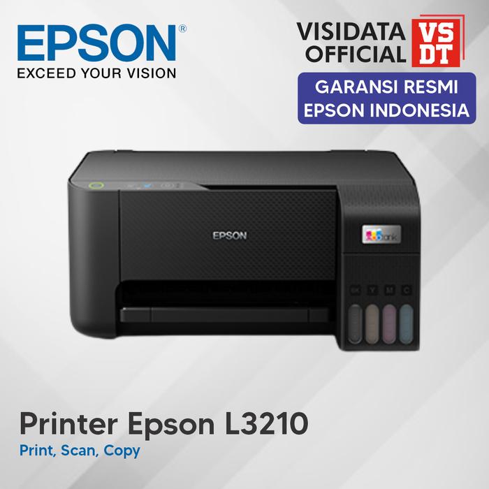 Gambar Printer Epson EcoTank L3210 A4 All in One Ink - Print Scan Copy dari Visidata Official undefined Tokopedia
