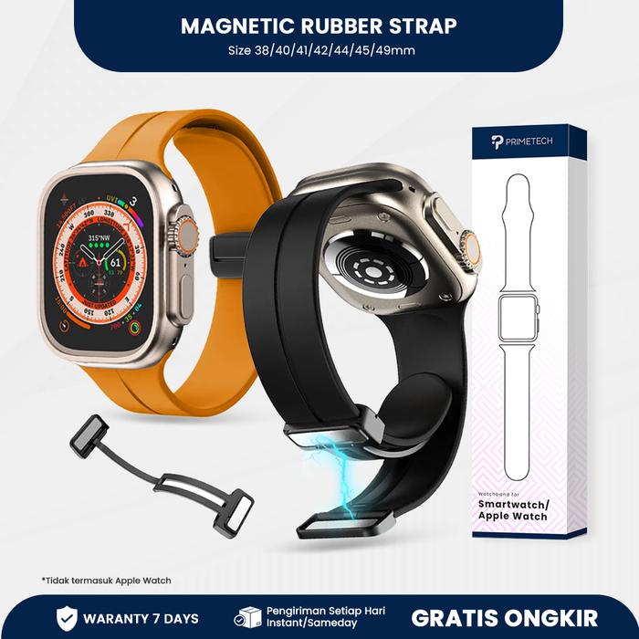 Gambar Strap Apple Watch Ultra/9/8/SE/7/6/5/4 49/45/44/41/42/40 Magnetic dari Primetech.ID undefined Tokopedia