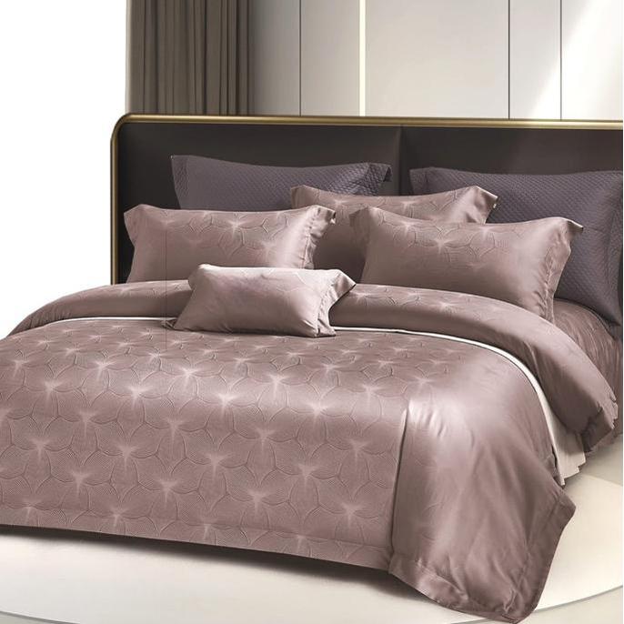 Gambar TENCEL Jacquard Sutra Sprei Fitted & Sarung Bantal Guling Kingkoil 140x200 160x200 180x200 200x200 - 004, 80s-180x200x35 dari CALYSTA-STORE undefined Tokopedia