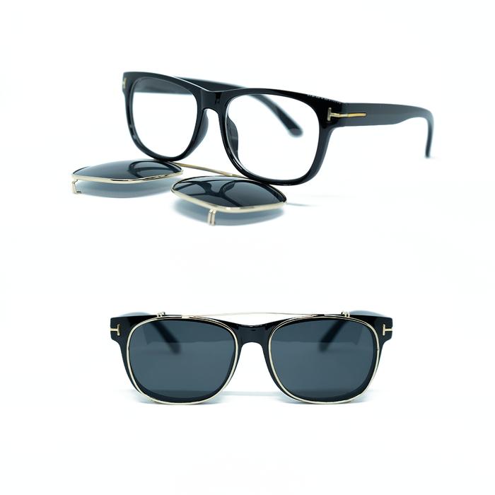 Gambar Kacamata Hitam Dua Lensa Double Frame - Hitam dari fabulauv undefined Tokopedia