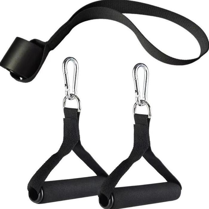 Gambar 3Pcs Door Anchor Handle Resistance Band Set Tali Handel Pegangan Pull Handle Resistance Cable - 1Set dari Healthy Rythms undefined Tokopedia