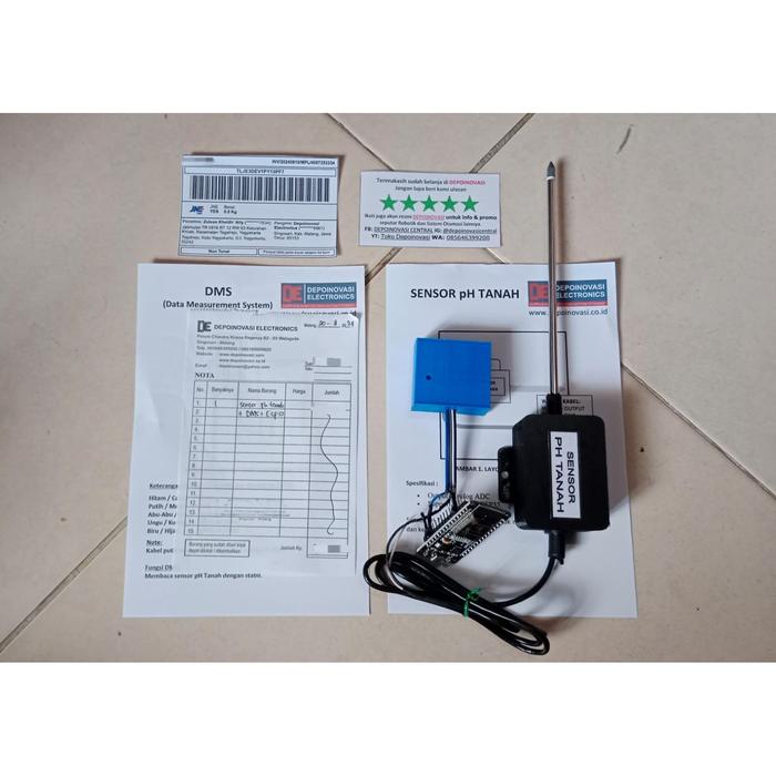 Gambar Sensor pH Tanah Support Arduino NodeMCU ESP32 - pH+DMS+ESP32 dari tokodepoinovasi undefined Tokopedia