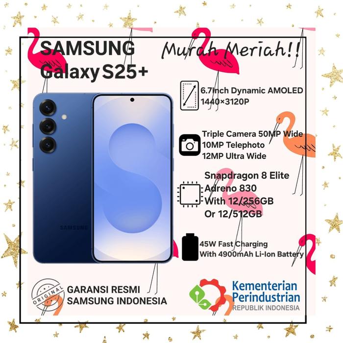 Gambar Samsung Galaxy S25 + Plus Garansi Resmi SEIN - Navy, 12/256GB dari Murah Meriah Gadget undefined Tokopedia