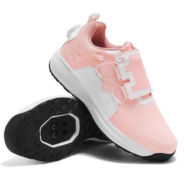 SEPATU SEPEDA WANITA SPEED SHOES FLAT CLEAT MTB GRAVEL RPM INDOOR CYCLING  LIGHT PINK WOMEN 37 di Kq-nian Seller Tokopedia