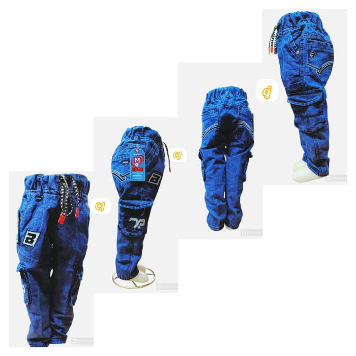 Gambar Celana Panjang Kantong Samping Anak cowok Laki laki 2-12 tahun - Biru, 2-3 tahun dari Collection Jakarta undefined Tokopedia