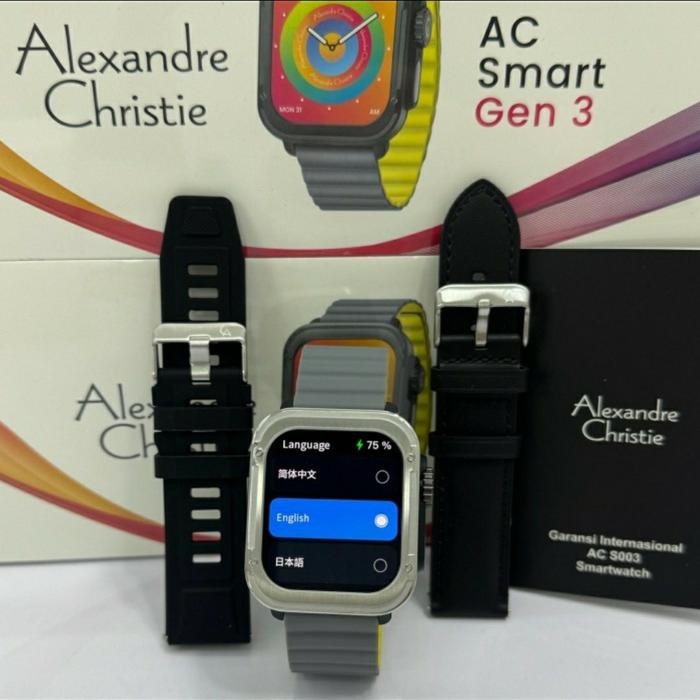 Gambar Alexandre Christie Gen 3 Smartwatch AC S003 ACS003 Jam Tangan Unisex Pria Wanita Original Garansi Resmi 1Tahun - Silver dari GF WATCH JAKARTA undefined Tokopedia