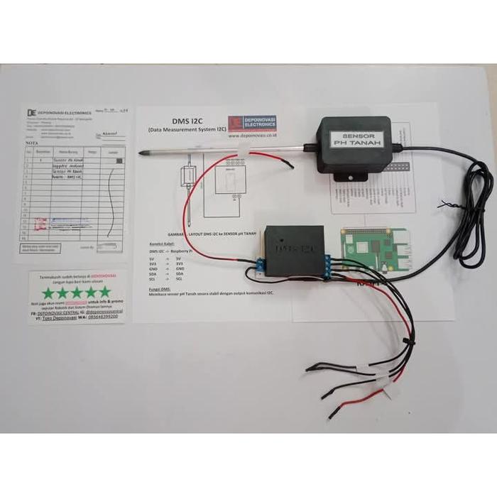Gambar Sensor pH Tanah Support Arduino NodeMCU ESP32 - pH + DMS I2C dari tokodepoinovasi undefined Tokopedia