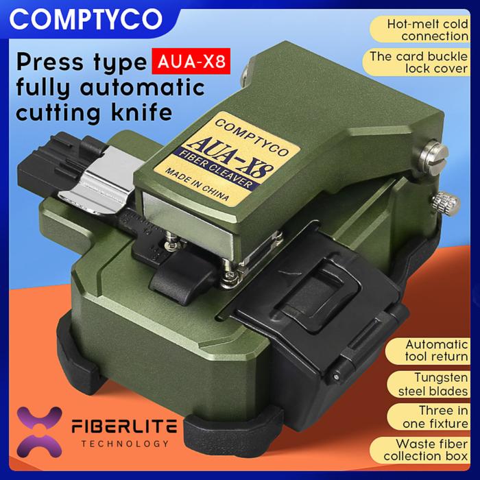 Gambar Fiber Cleaver Sekali Press Potong Otomatis AUA-X8 COMPTYCO Automatic One Press Cut - AUA-X8 dari FiberLite Technology undefined Tokopedia