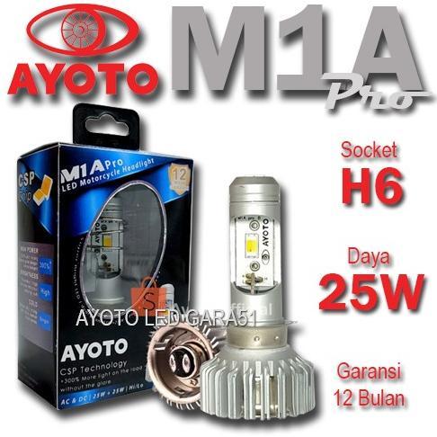 Gambar baru !!! Lampu LED Motor AYOTO M1A Pro H6 PNP Motor Bebek Matic termurah - M1A PRO dari SuperMotors undefined Tokopedia