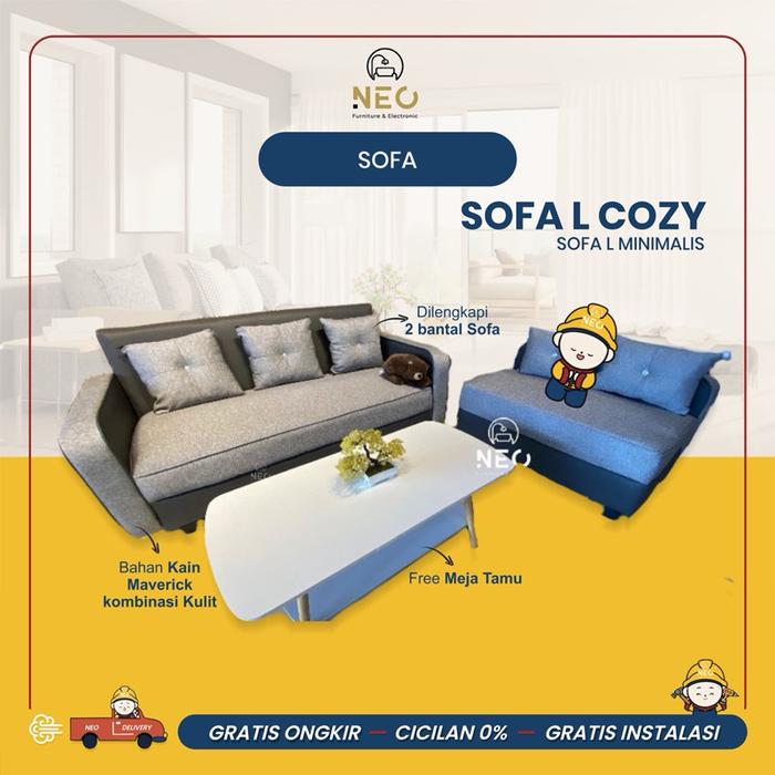 Gambar NEO - SOFA L SUDUT COZY SOFA RUANG TAMU MINIMALIST PONTIANAK dari NEO FURNITURE PONTIANAK undefined Tokopedia