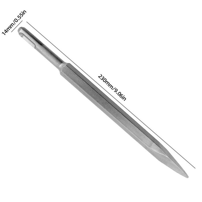 Gambar 250mm Mata Bor Beton Bobok Mata Bor Tembok Beton Plus Point Flat Chisel Mata Jack Hammer - Point-14mm dari Dua Anak Toko 818 undefined Tokopedia