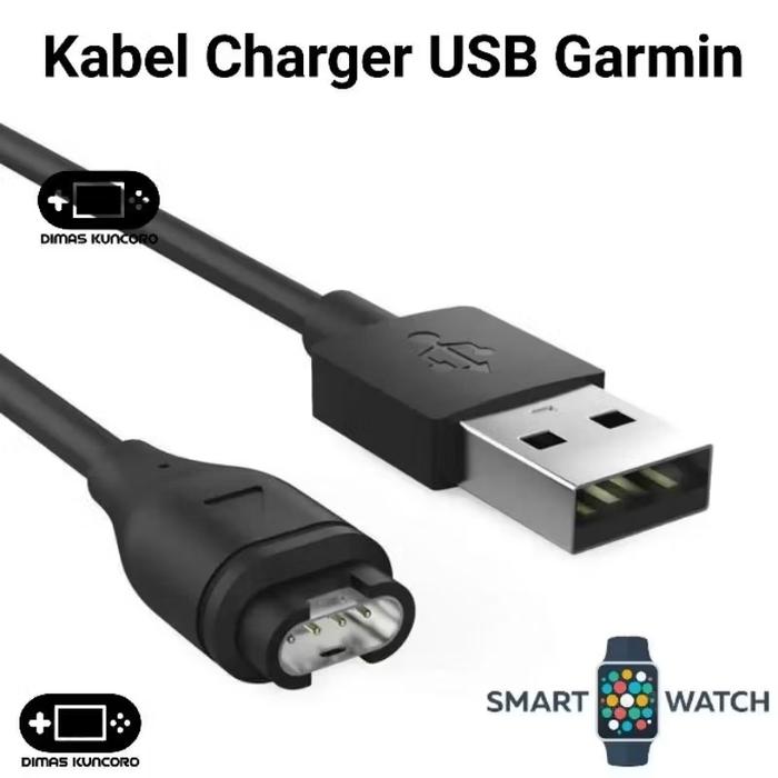 Gambar Kabel Charger USB Garmin charging fenix 7 7s 7x pro sapphire solar - Model USB dari Dimas Kuncoro Store undefined Tokopedia