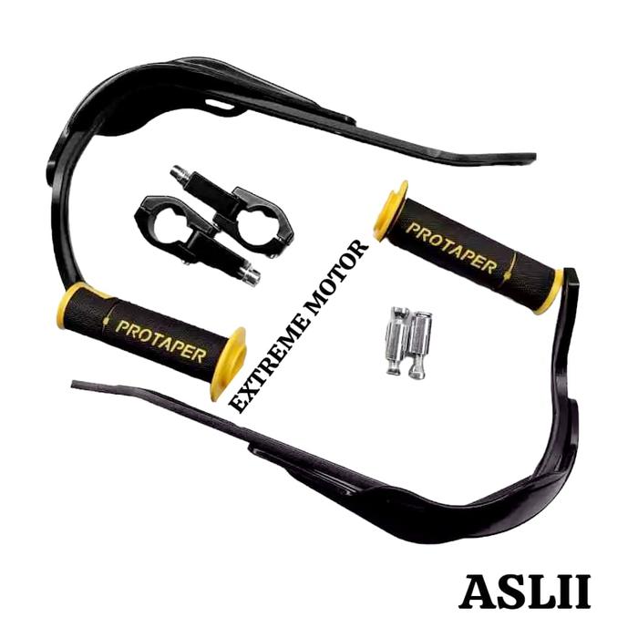 Gambar Paket Hemat Handguard Cover Tulang Protaper Atau Handguard Pelindung Stang Motor Plus Handgrip Protaper Universal Motor Klx Crf Trail Tiger Megapro Verza Scorpion Cb100 Cbr150 Beat Street Xride Xabre Tracker Yamaha Wr155 Crf Dll - Hitam dari EX MOTOR99 undefined Tokopedia