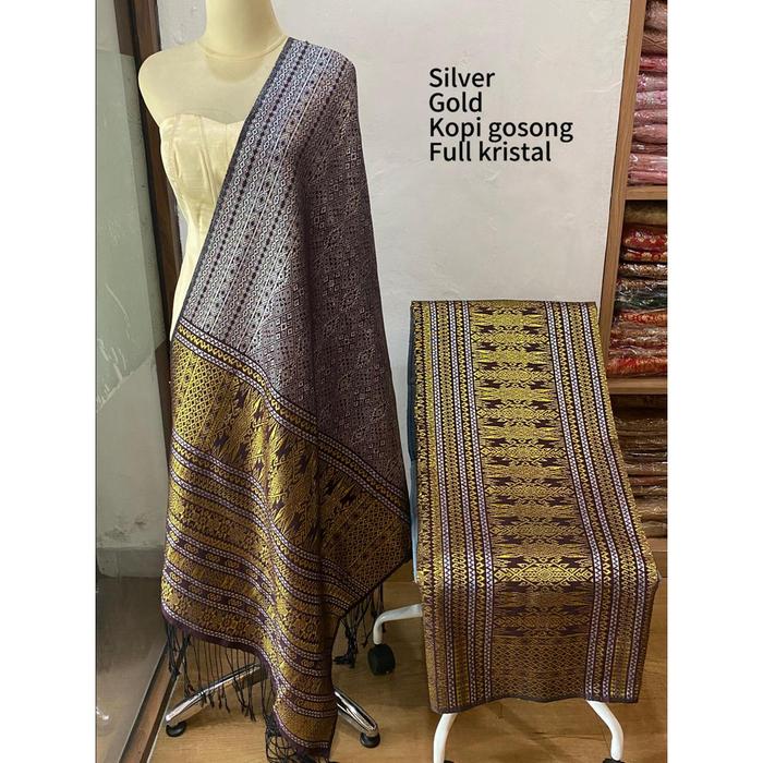 Gambar Songket Modern songket medan tumtuman full kristal kain adem lembut kilat - FK1 dari Maha maju f2 songket undefined 4 Tokopedia