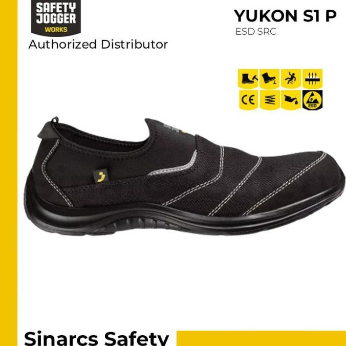 Gambar Sepatu Safety Jogger Yukon S1P Low - Black / Hitam Promo - Size 41 dari CacaStoreOffice undefined Tokopedia