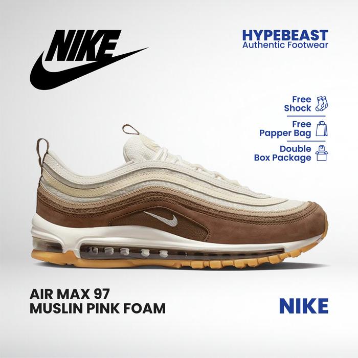 Promo Nike Air Max 97 Muslin Pink Foam Original 36 Kab