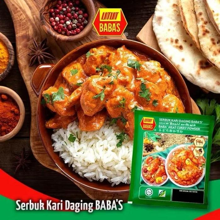 HOT Powder 1kg Babas Chicken Curry Powder Babas Meat Curry