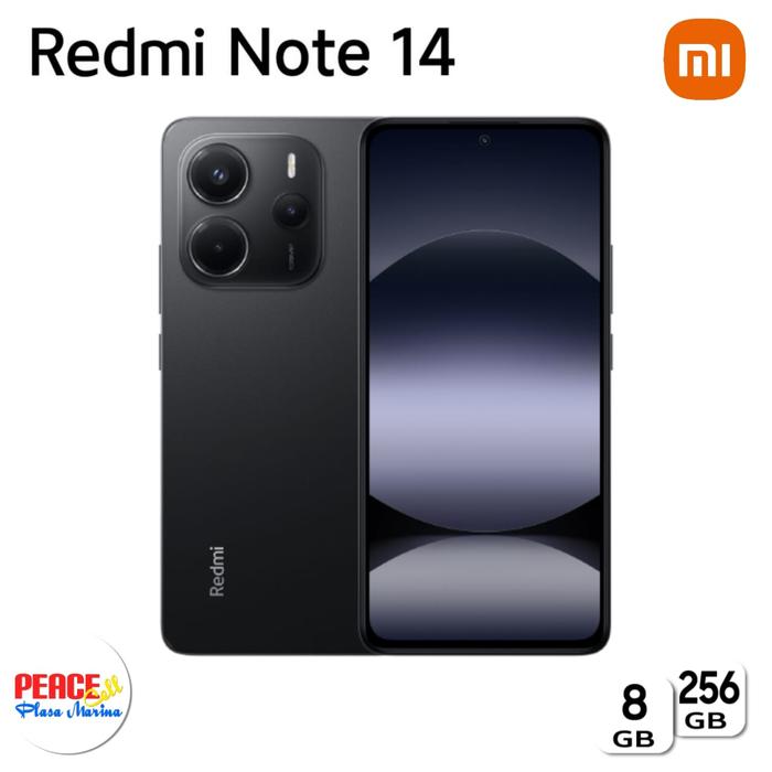 Gambar Xiaomi Redmi Note 14 4G 8/256 - Garansi Resmi - Midnight Black dari Peace Cell Marina Online undefined Tokopedia