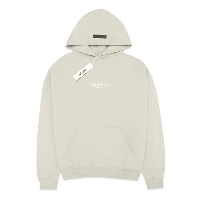 Gambar FOG Essentials Center Velvet Text Hoodie - Cream, M dari Maping store undefined Tokopedia