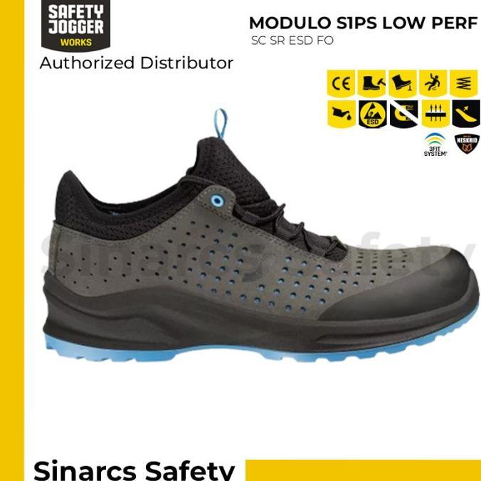 Gambar Sepatu Safety Jogger Modulo S1Ps Low Perf - Grey/ Abu-Abu Promo - Size 40 dari CacaStoreOffice undefined Tokopedia