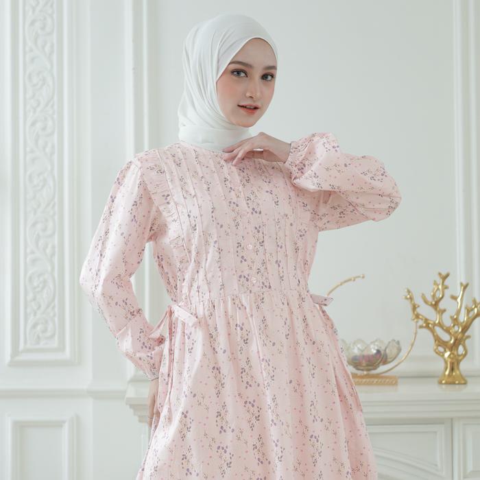 Gambar Safa Tunik Couple Ibu dan Anak Perempuan Mom And Kids Bahan Katun Jepang Premium - Peach Pink, Anak S dari Fazaa official undefined Tokopedia