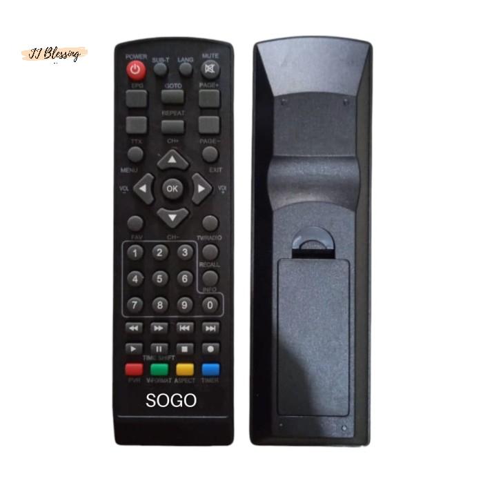 Gambar REMOTE REMOT  STB SOGO SET TOP BOX LANGSUNG BISA DIGUNAKAN dari vivinjaya undefined Tokopedia
