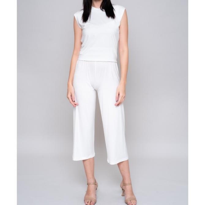 Gambar Napocut Legging Kulot Tencel Terpopuler - Broken White, L/XL dari Heil seller undefined Tokopedia