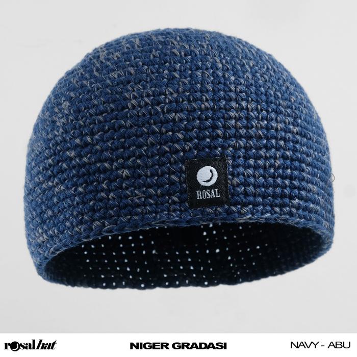 Gambar ORIGINAL-PECI NIGER GRADASI BY ROSAL - Navy-Abu dari bajumuslimcorner undefined Tokopedia