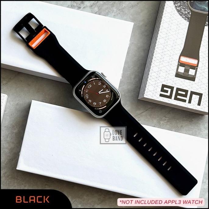 Gambar [BIG SALE][PROMO][FREE ONGKIR] Strap Apple Watch 49mm / ULTRA - UAG Civilian Tali Sport Band Iwatch [BEST SELLER][ORIGINAL] - BLACK, 49mm dari Alldie Olshop undefined Tokopedia