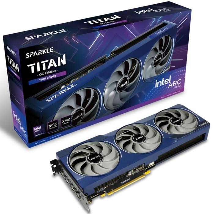 Jual VGA SPARKLE Intel ARC B580 TITAN OC 12GB GDDR6 Intel ARC580