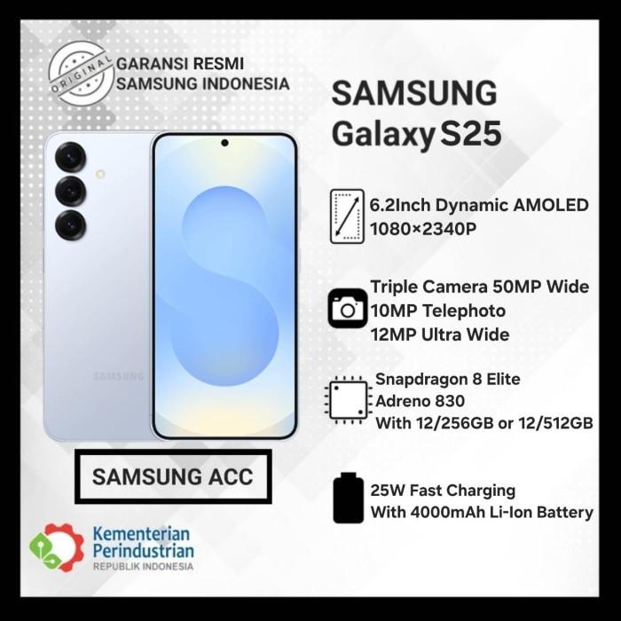 Gambar Samsung Galaxy S25 5G Garansi Resmi SEIN - Icyblue, 12GB/256GB dari SAMSUNG ACC undefined Tokopedia