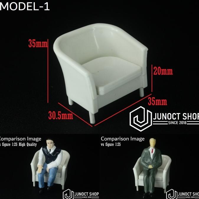 Gambar Maket Bangku Kursi 1:22 1:25 Scale Miniatur Plastik Putih Polos 01 - Model-1 dari Orca Figure undefined Tokopedia
