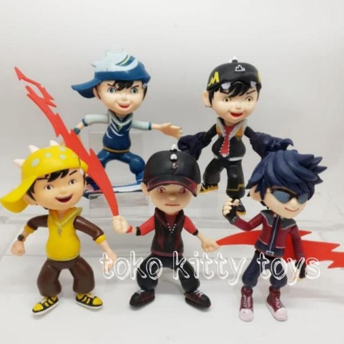 Gambar mainan pajangan boneka miniatur action figure Boboiboy - Merah dari Orca Figure undefined Tokopedia