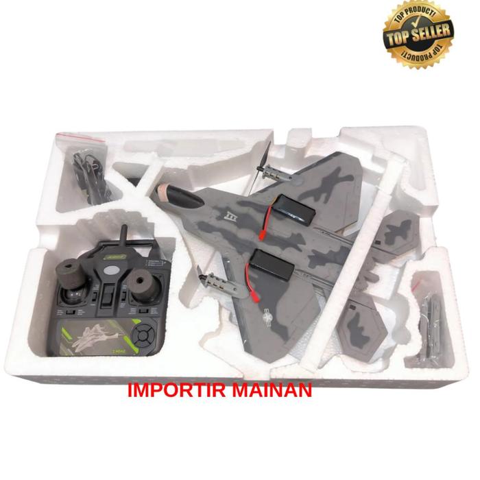 Gambar KIRIM HARI INI!! pesawat rc F22 RAPTOR 4CH 3D 6D vertical flight rc plane F22 BM16 - 2 baterai dari JOYKIDS Official Shop undefined Tokopedia