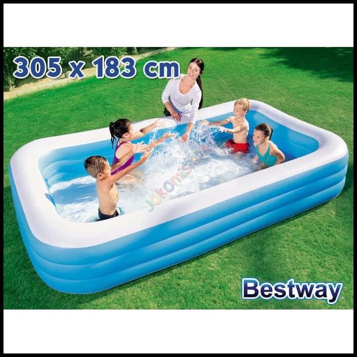 Gambar NEW KOLAM RENANG ANAK KOTAK POLOS BESTWAY UKURAN BESAR ( 305 CM ) 54009 TERLARIS - kolam saja dari Forlan Store undefined Tokopedia