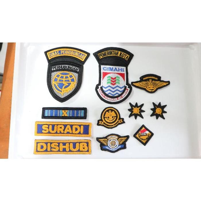 Gambar BORDIR ATRIBUT DISHUB SET TIMBUL DARI SABANG SAMPAI MERAUKE Termurah Ready Terbaik - Hitam, Standar dari Variety48 undefined Tokopedia