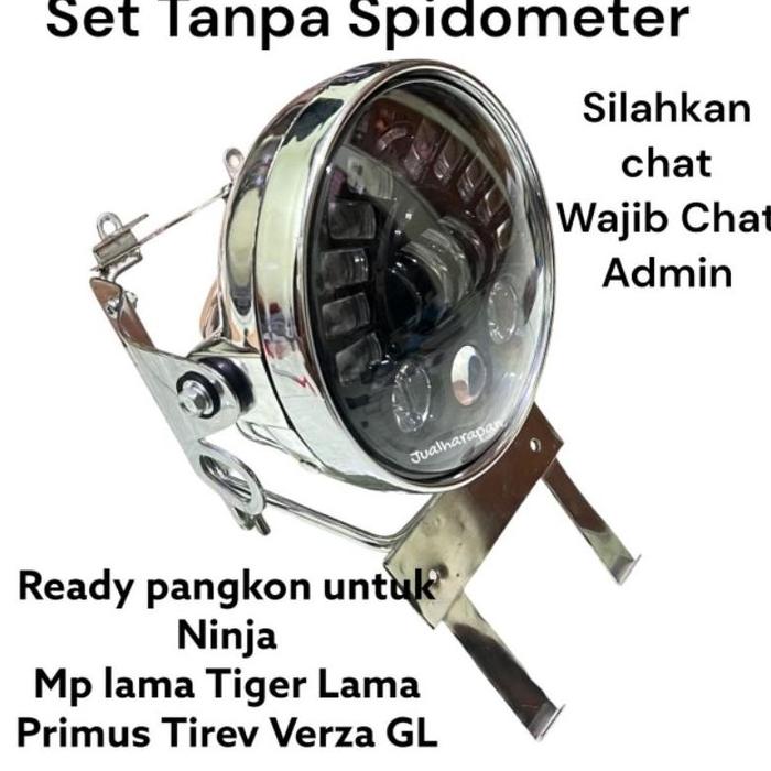 Gambar ADA STOK Lampu Daymaker 7 inch set batok ninja set speedometer ninja ss pnp Ninja Megapro tiger verza - SetTanpaSpido, Request (Chat) dari MEDIA OTOPART undefined 2 Tokopedia