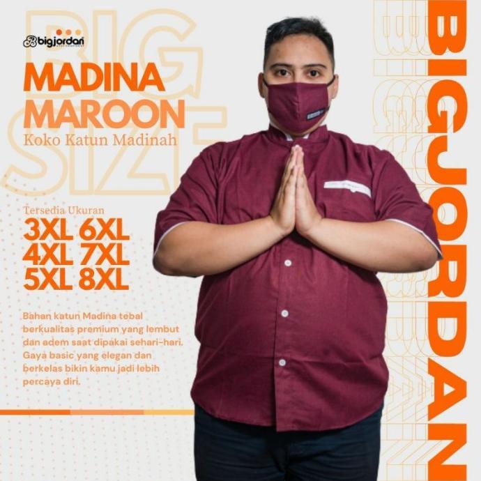 Gambar baju koko pria lengan pendek jumbo big size oversize 8L 7L 6L 5L 4L 3L - Navy, XXL dari delima stores undefined 5 Tokopedia