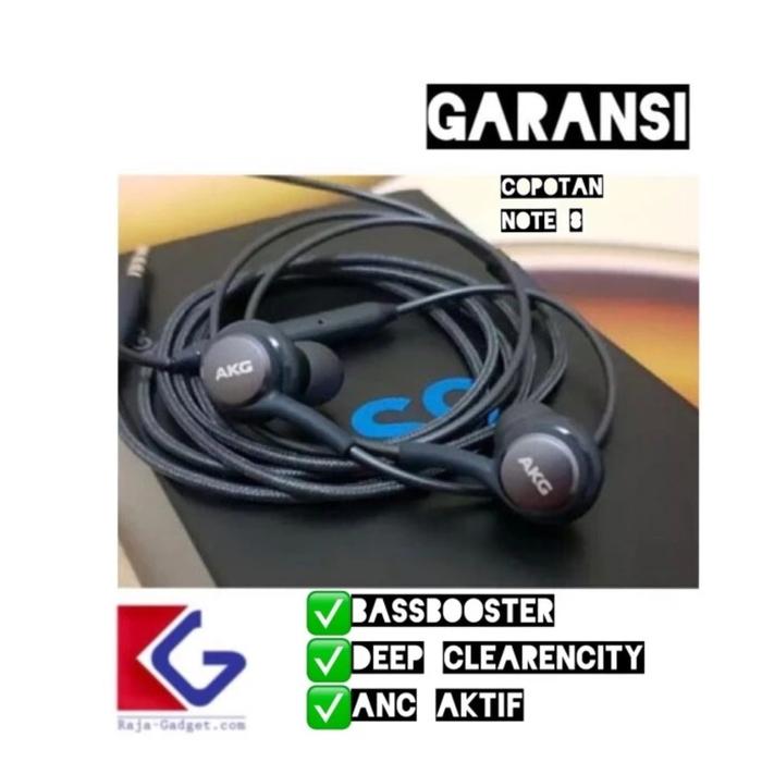 Gambar Headset Samsung S8 Note 8 AKG ORI dari Jhon By JR undefined Tokopedia