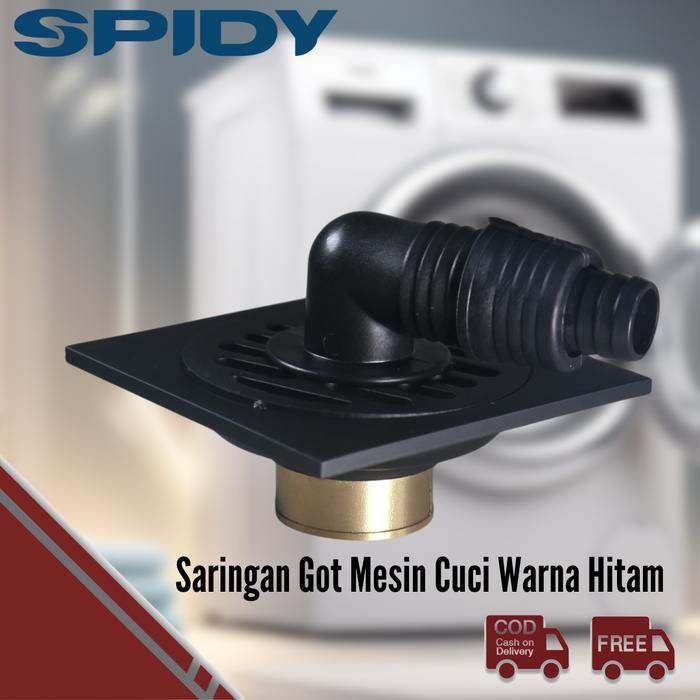 Gambar SPIDY SFD003 Floor Drain Mesin Cuci Stainless Saringan Got Kamar Mandi - Hitam dari MST TOOLS undefined Tokopedia