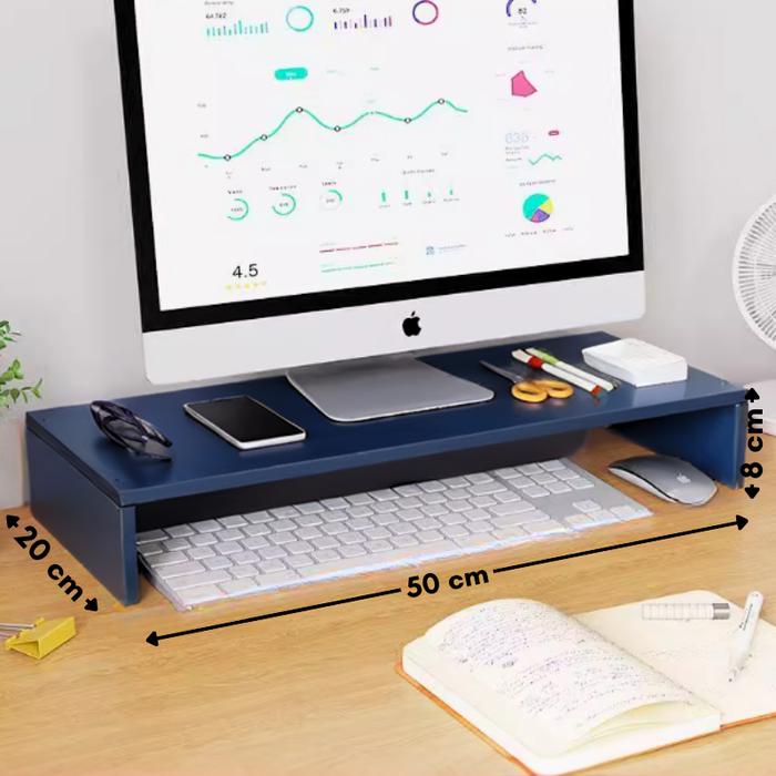 Gambar Meja Stand Monitor Dudukan Komputer Meja Kerja Komputer Rak Penyimpanan Rak Meja Laptop - O9A1-Dark Blue dari Unix Store 88 undefined Tokopedia