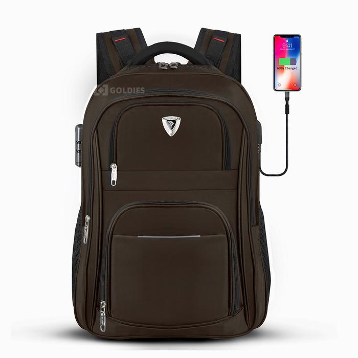 Gambar Tas Polo Goldvers Original Backpack Sekolah SMP SMA Kuliah Tas Kantor - Cokelat dari Goldies fashion undefined Tokopedia