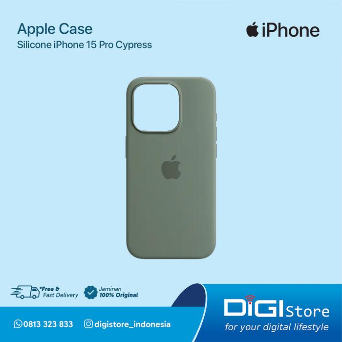 Gambar Apple Case Silicone iPhone 15 Pro - CYPRESS dari DiGi Store Indonesia undefined Tokopedia