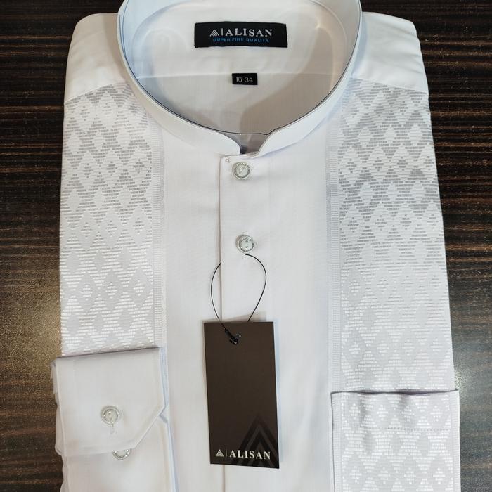 Gambar Alisan Koko Bordir Lengan Panjang Reguler - Putih 00194, 16-34(XL) dari Alisan Top undefined Tokopedia