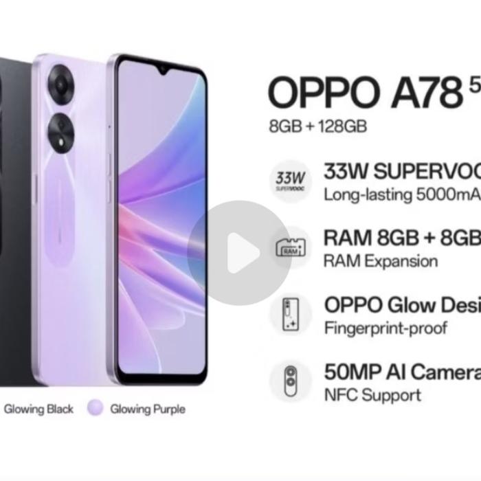 Gambar oppo A78 8/128 5G varian warna - Putih dari siudedi undefined Tokopedia