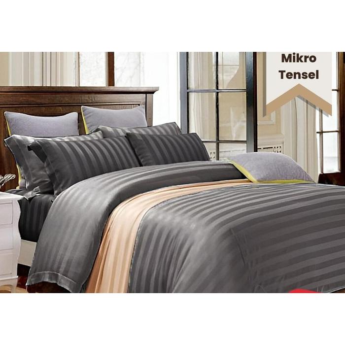 Gambar Nyaman Duvet Cover / Quilt Cover Bahan Micro Tencel - Abu Tua, 265 x 280 dari Numero Umro undefined Tokopedia